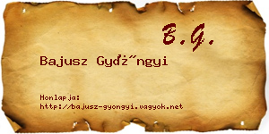 Bajusz Gyöngyi névjegykártya